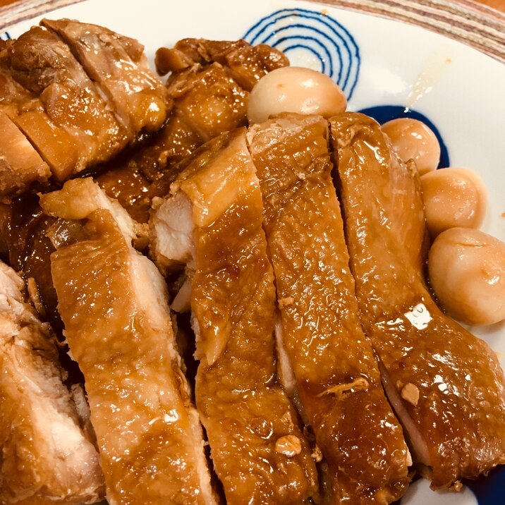 お酢で柔らかサッパリ！チキンの照り煮